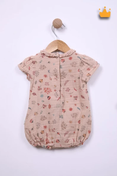 Babydola %100 Pamuk Kız Bebek Tulum Bayramlık 12049 - 7