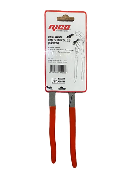 Rico Ayarlı Craft Ford Düğmeli Papağan Pense 10'' 250 MM RC1913 - 2