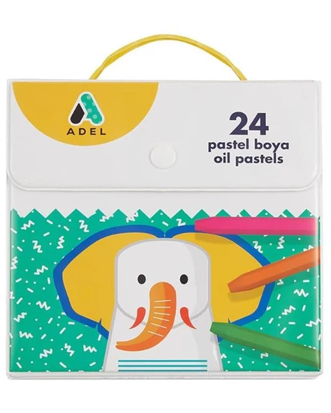 Adel 24 Renk Çantalı Pastel Boya