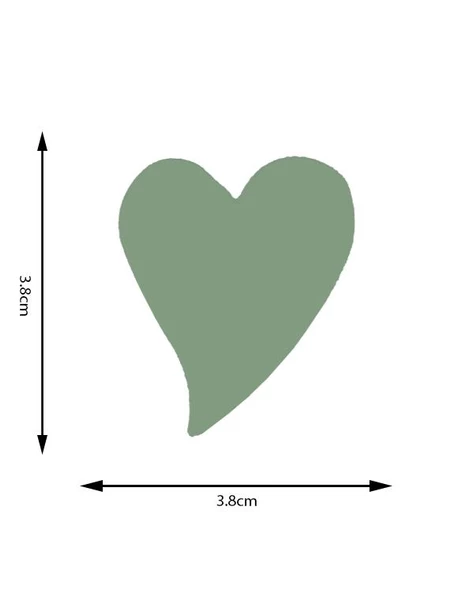 Kamei Şekilli Delgeç Kalp İnce 3.8 cm KM8815 - 5