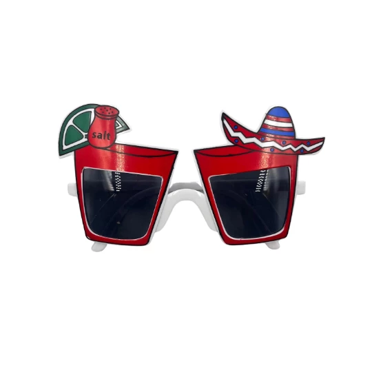 Parti Gözlük Meksika Şapkalı Pembe - Resim 2