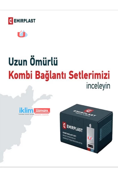 Emirplast Kombi Alt bağlantı montaj seti düz pp 8`li Paket - 3