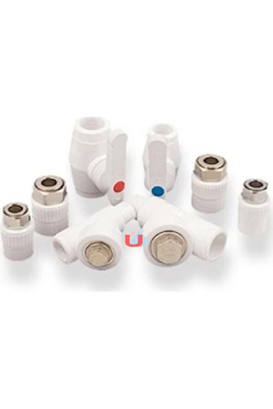 Emirplast Kombi Alt bağlantı montaj seti düz pp 8`li Paket - 4