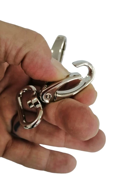 SRTfootcare Büyük Akrep Anahtarlık ve Çanta Kancası 2,5cm 2 Adet Deri El Aleti - 3