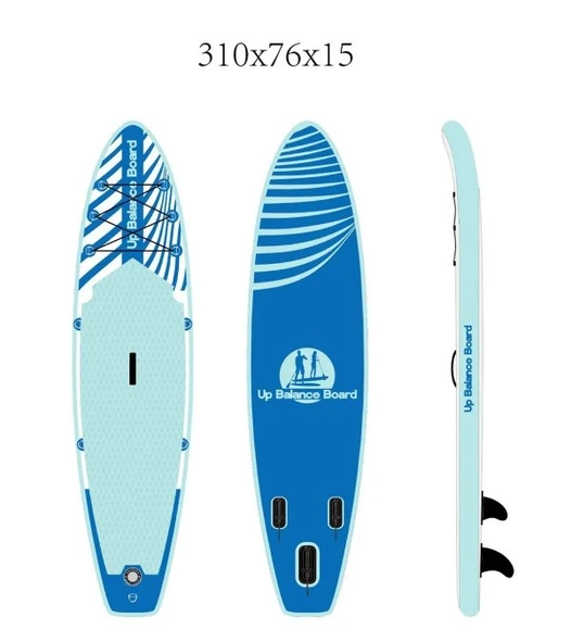 Stand Up Paddle Board Şişme SUP Sörf Tahtası Board 310x76x15 cm Mavi - 2