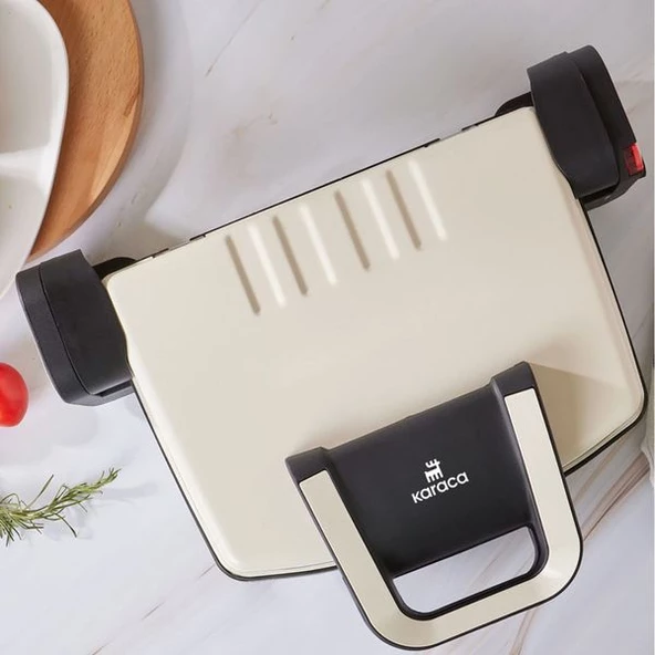 Karaca Future Essential Matte Krem 1800 W Tost Makinesi