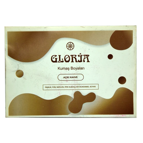 Gloria Kumaş Boyası Açık Kahve 10Gr Pkt - Resim 3