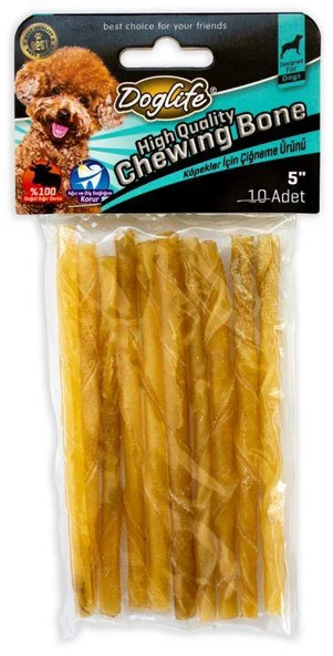 202709-DOGLİFE BURGU ÇUBUK NATUREL 5-6GR/AD. 10LU