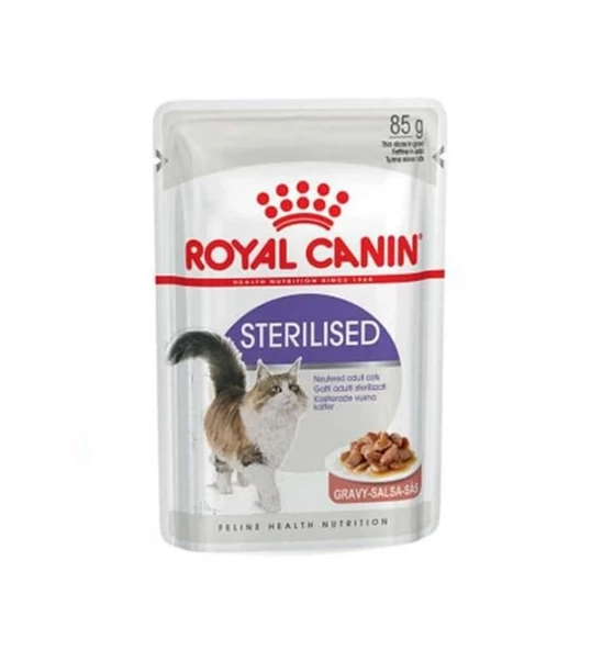 Royal Canin Sterilised Gravy Pouch Kısırlaştırılmış Yetişkin Kediler İçin Yaş Kedi Maması 85 Gr ürün görseli