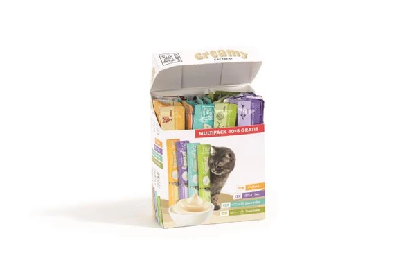 M-PETS 4 LEZZET KARIŞIK KEDİ CREAMY 48X15GR
