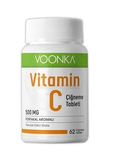 Voonka Vitamin C Çiğneme 62 Tablet