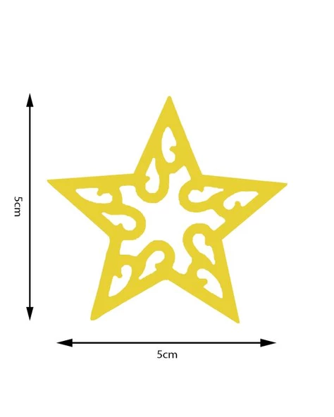 Kamei Çok Ayrıntılı Şekilli Delgeç Yıldız 5 cm KM8920 - 5