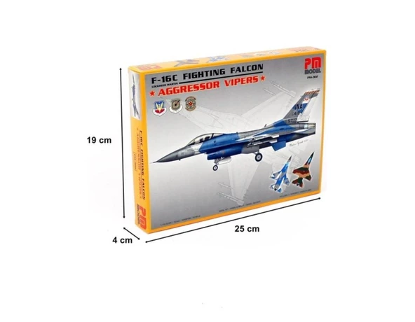 F-16 C Aggressor PM Model Montajlı Plastik Uçak Maket Kiti - 2