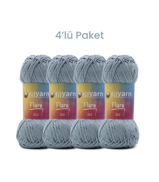 Flare Örgü İpi Seti, bebek ipi, amigurumi ipi, yazlık ip, oyuncak ipi, hırka ipi, sonbahar ip - 8