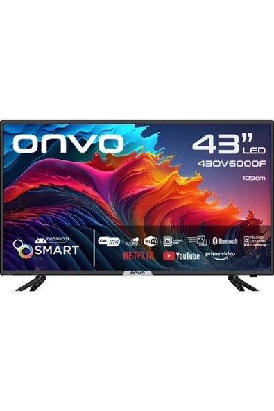 Onvo 43OV6000F Full HD 43" 109 Ekran Uydu Alıcılı Android Smart LED TV