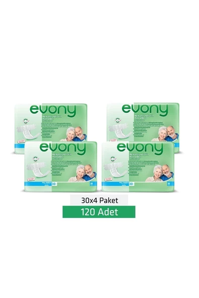 EVONY,Yetişkin Hasta Bezi Medıum 120 Adet - 2