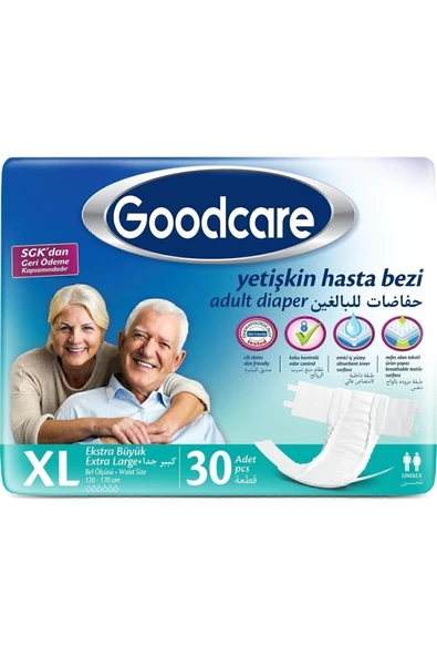 GOODCARE,Bel Bantlı Yetişkin Hasta Bezi Xl Ekstra Büyük 30'lu