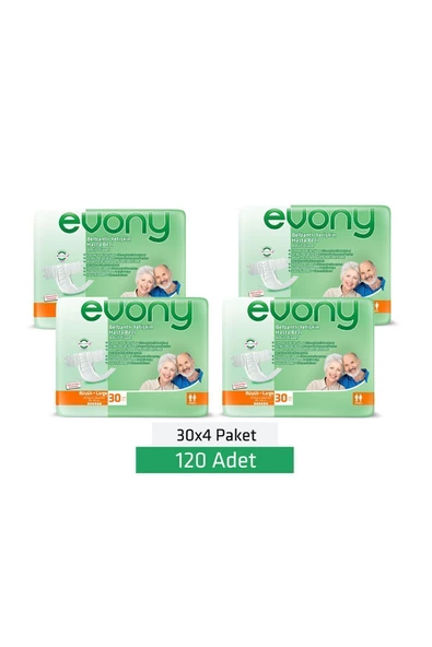 EVONY,Yetişkin Hasta Bezi Large 120 Adet - 2