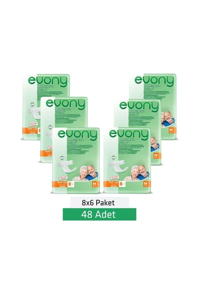 EVONY,Yetişkin Hasta Bezi Large 48 Adet - 2