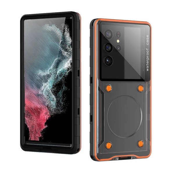 Anti-Knock Airbag Tasarımlı Universal 6.9"inç Su Geçirmez  Voter Kapak - Resim 2