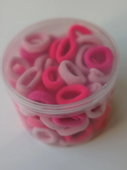 PEMBE RENKLİ 100'LÜ KUTUDA PAMUKLU TOKA - 4