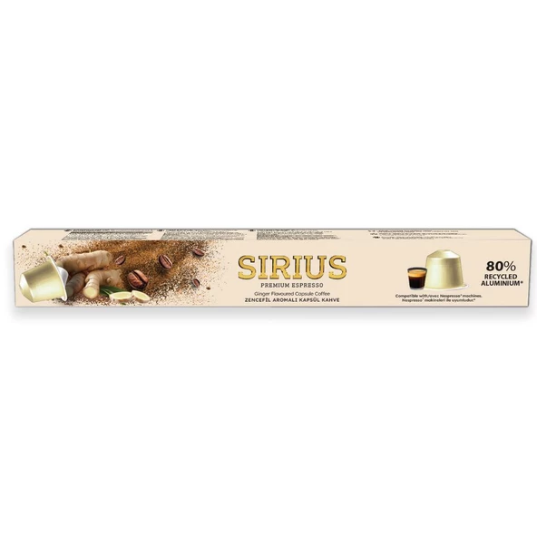 Sirius Premium Zencefil Aromalı Kapsül Kahve (Nespresso Uyumlu) - 10 Adet - Resim 2