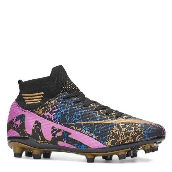 La Liga Erkek 565 Bilekli Çoraplı Krampon Siyah Altın Futbol 565 - 2