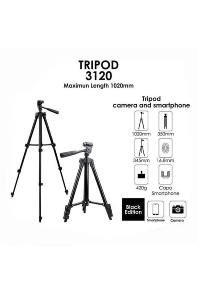 CASNİ Profesyonel Tripod 3120a Çantalı Ayarlanabilir 29 - 4