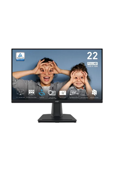 MSI PRO MP225 21.5" 1 ms Full HD IPS Monitör