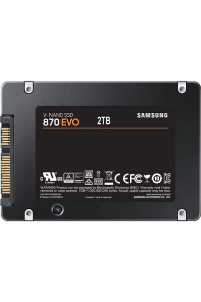 Samsung 2tb 870 Evo Mz-77e2t0bw 560- 530mb/s Ssd Sata-3 Disk - 2
