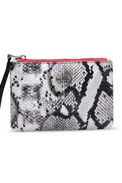Kadın Basic Clutch Çanta Zebra Desenli Siyah Beyaz (4031-Z) 214030 - 3
