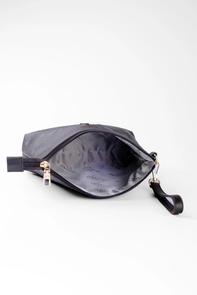 Kadın Basic Clutch Çanta Monogram Desenli Logolu Kahverengi Taba (4010K) 214009 - 5