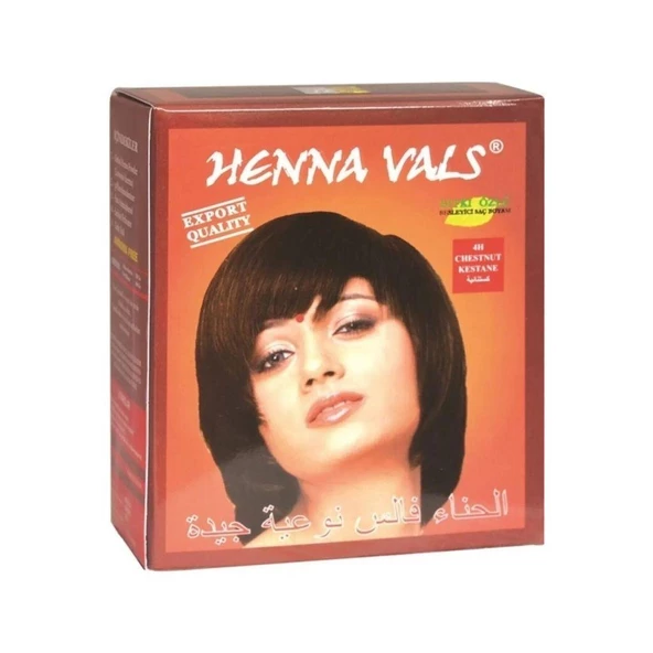 Henna Vals Saç Kınası 10 gr x 6 lı Paket - Kestane