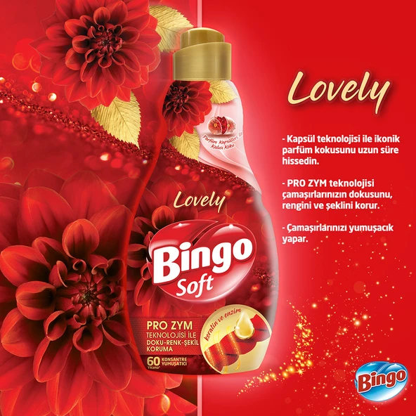 Bingo Soft Konsantre Çamaşır Yumuşatıcısı Lovely 1440 ml X 4 Adet - 8