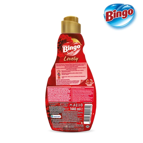 Bingo Soft Konsantre Çamaşır Yumuşatıcısı Lovely 1440 ml X 4 Adet - 4