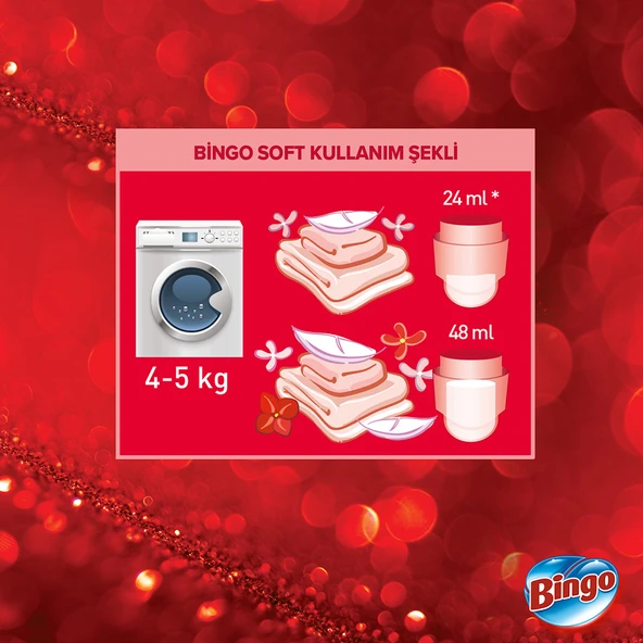 Bingo Soft Konsantre Çamaşır Yumuşatıcısı Lovely 1440 ml X 4 Adet - 5