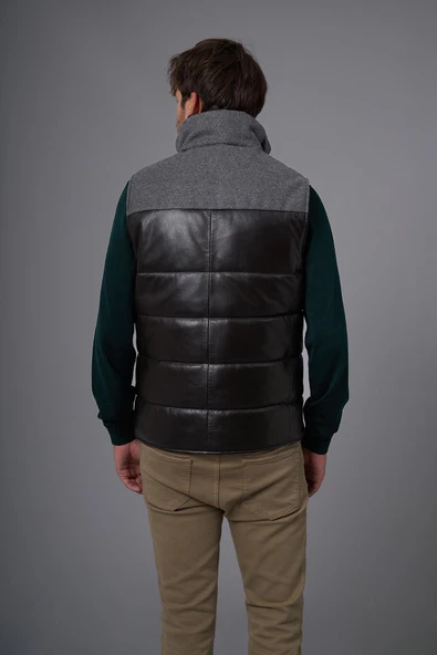 Aldo Kahverengi Deri Yelek - 5