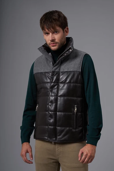 Aldo Kahverengi Deri Yelek - 2