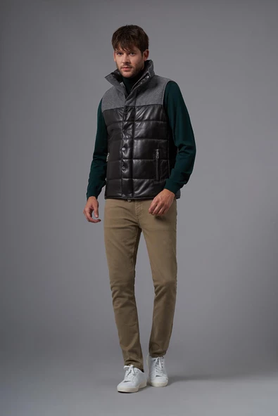 Aldo Kahverengi Deri Yelek - 4