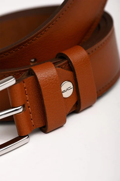 Erkek Hakiki (Gerçek) Klasik Deri Kemer Taba 112517 - 3