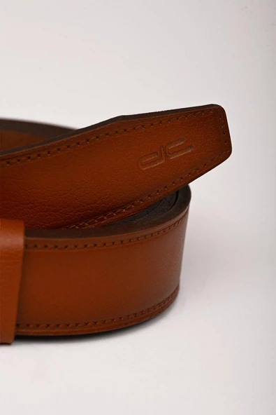 Erkek Hakiki (Gerçek) Klasik Deri Kemer Taba 112517 - 5