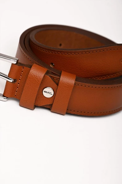 Erkek Hakiki (Gerçek) Klasik Deri Kemer Taba 112517 - 4