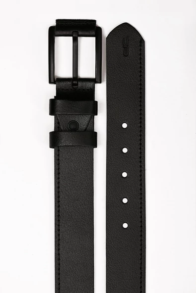 Erkek Hakiki (Gerçek) Casual Deri Kemer Siyah 112518 - 6