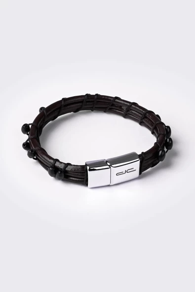 Hakiki (Gerçek) Deri Bileklik Kahverengi 117533 - 2