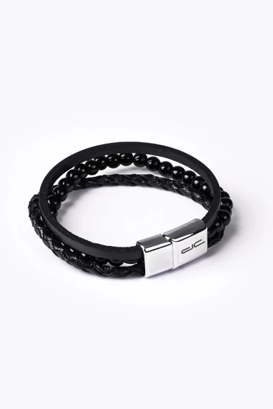 Hakiki (Gerçek) Deri Bileklik Siyah 117529 - 2