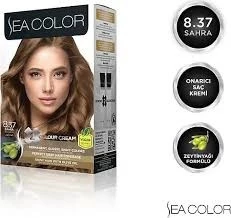 SEA COLOR 2 Lİ TÜP KREM SAÇ BOYASI  8/37 SAHRA ürün görseli 1