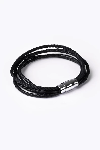 Hakiki (Gerçek) Deri Bileklik Siyah 117547 - 2