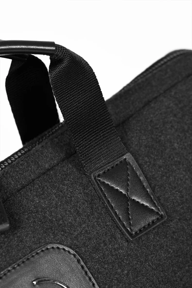 Erkek Kaşe Evrak Çantası Siyah 200001 - 4