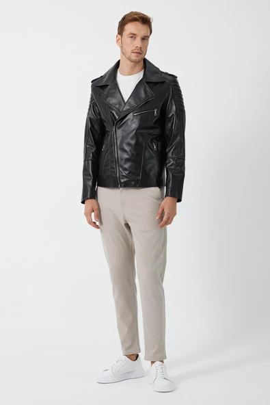 Rob Siyah Deri Mont - 4