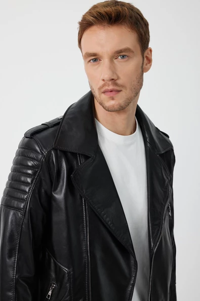 Rob Siyah Deri Mont - 6